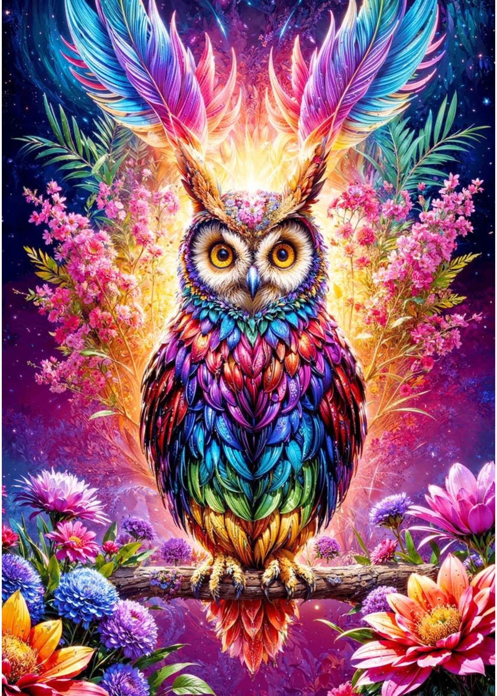 Enjoy Puzzle Enjoy Neon Owl (1000)