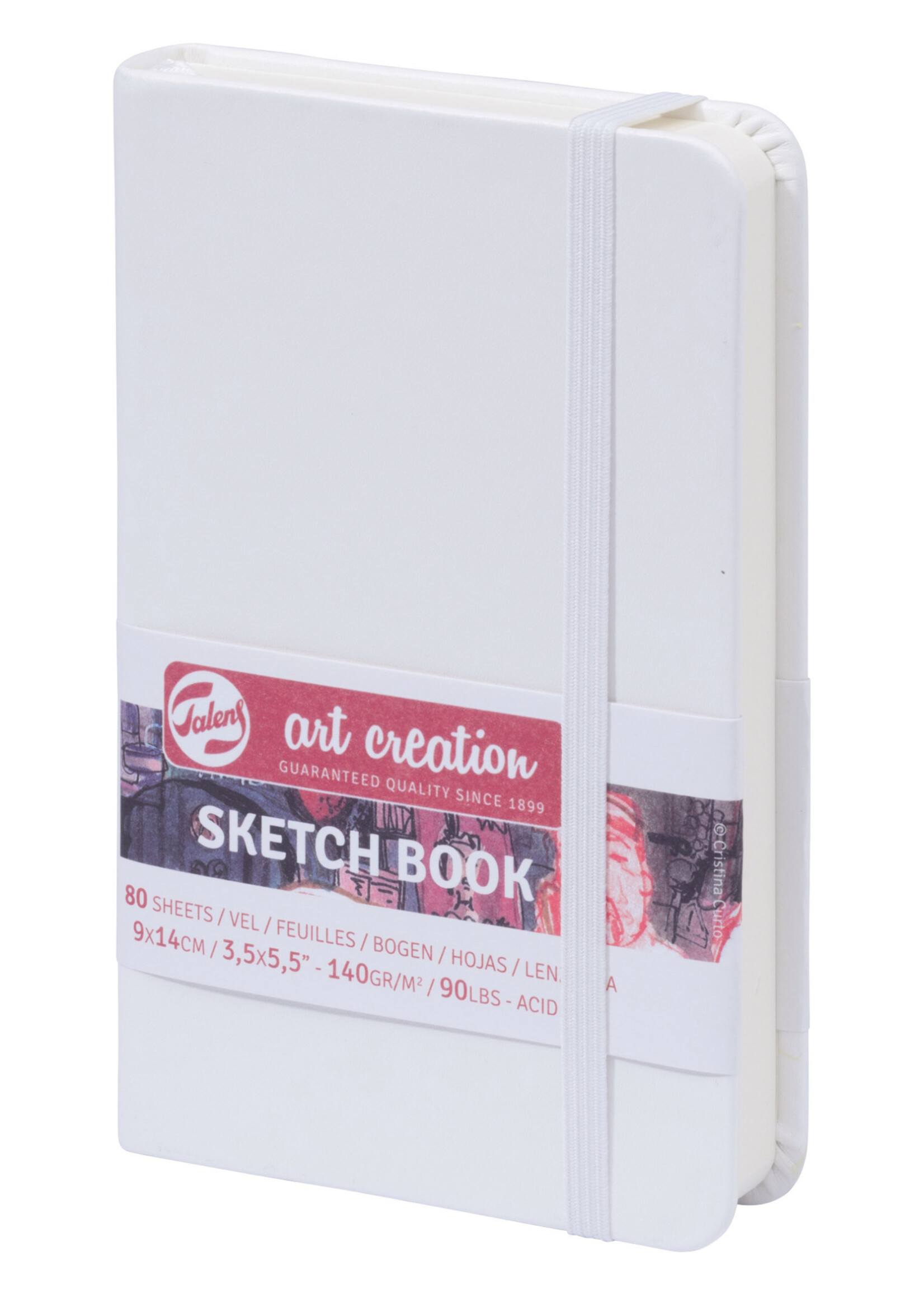 Talens Talens Sketch book, schetsboek, 9x14 cm, 140 gram, wit