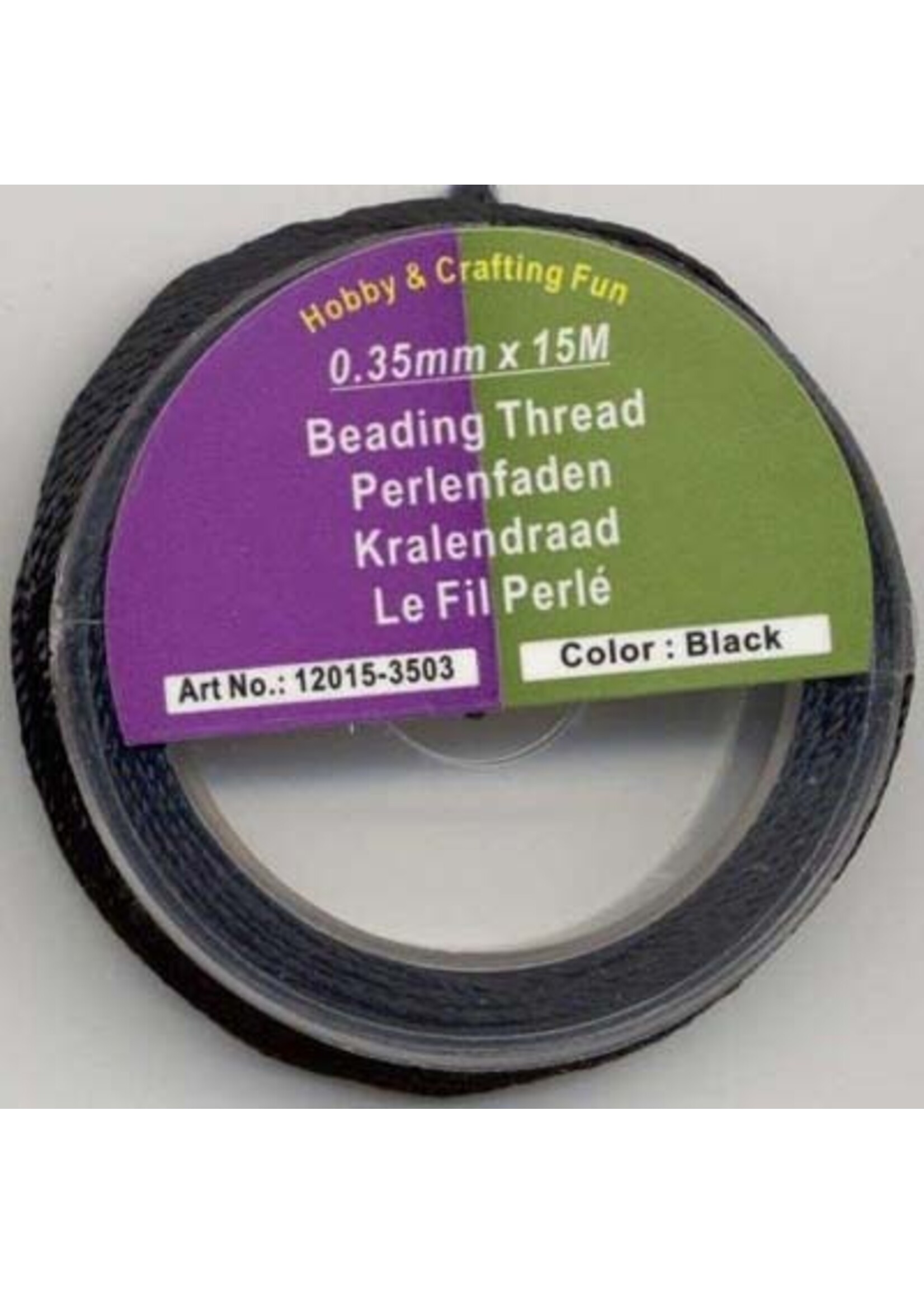 Hobby & crafting Fun Rol Kralendraad Zwart