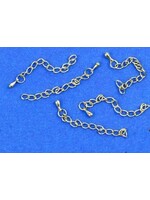 Hobby & crafting Fun Zakje met verlengkettinkjes goudkleurig (5stuks)