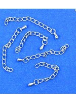 Hobby & crafting Fun Zakje verlengkettinkjes zilverkleurig (5 stuks)