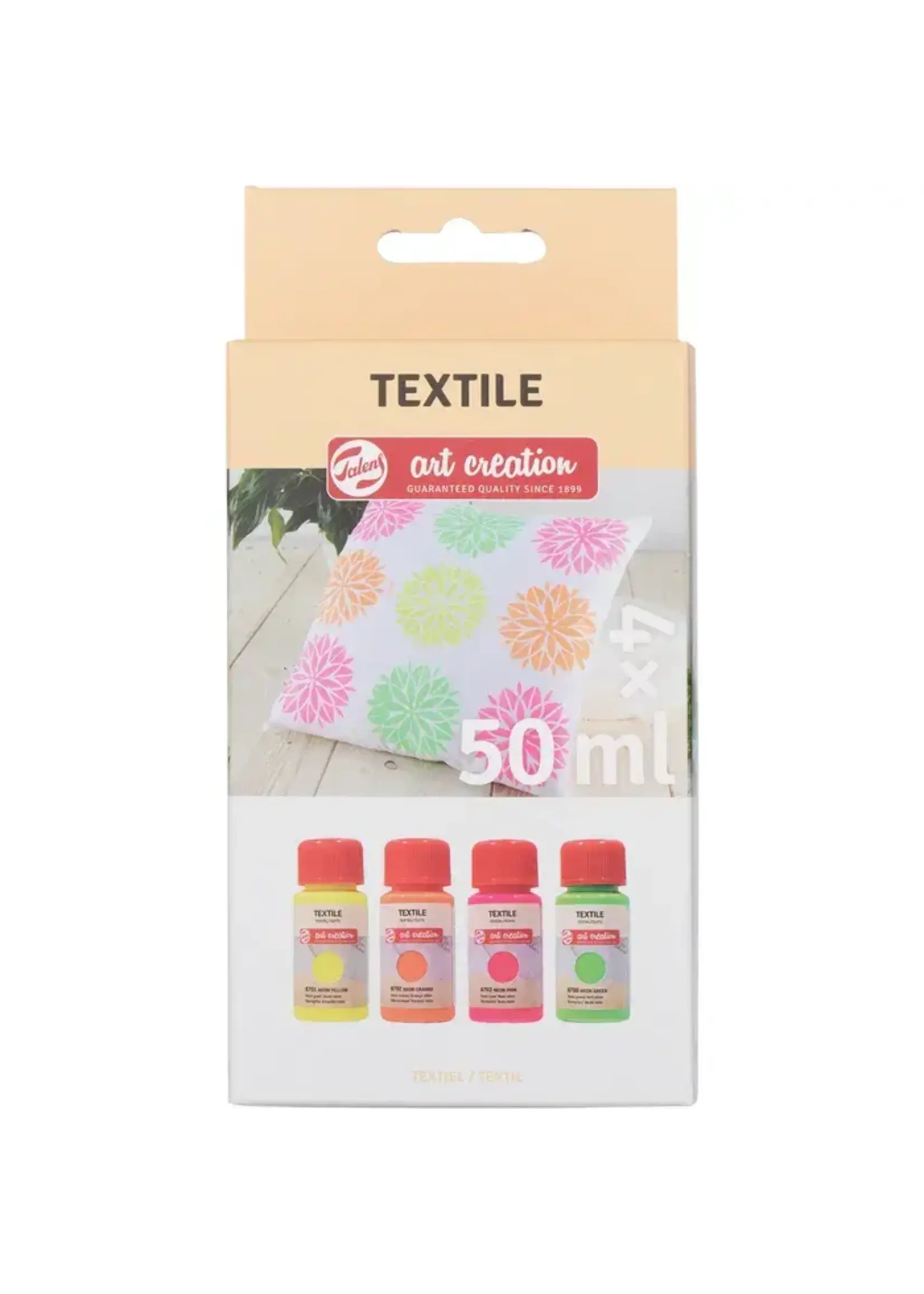 Talens Talens Art Creation Textiel Set 4 x 50 ml Neon
