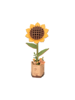 Rowood Robotime DIY Houten Bloem Sun Flower, Zonnebloem
