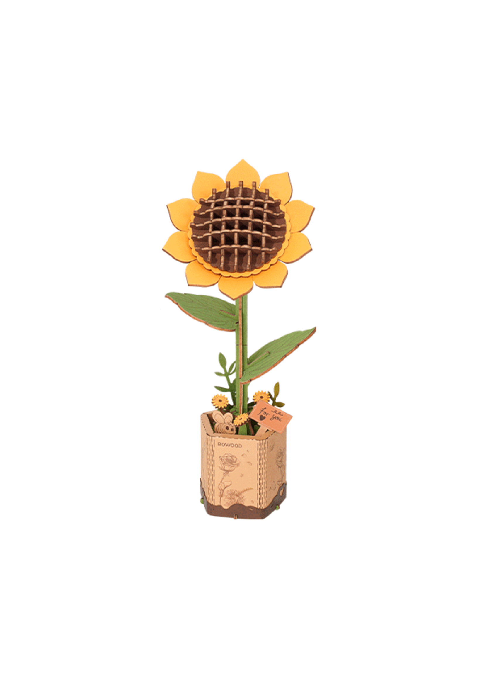 Rowood Rowood DIY Houten Bloem Sun Flower, Zonnebloem