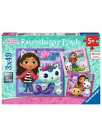 Ravensburger Ravensburger Puzzel Gabby's Dolhouse-Speeltijd met Gabby (3x49 stukjes)