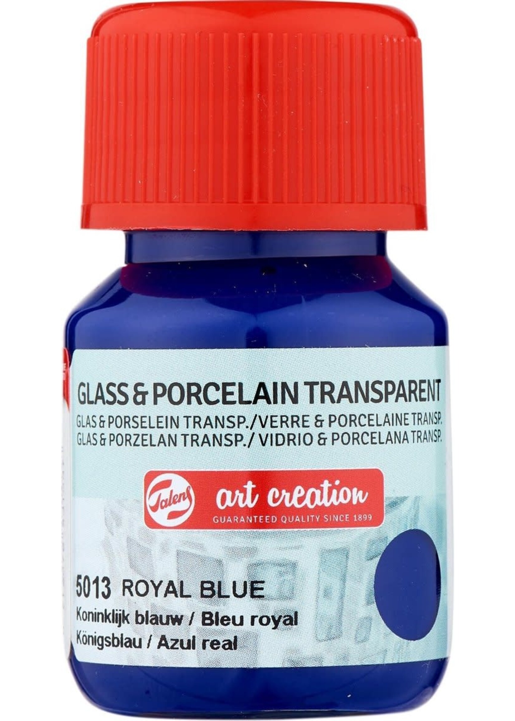 Talens Talens Art Creation Glass & Porcelain Transparant Fles 30 ml Koninklijk Blauw 5013