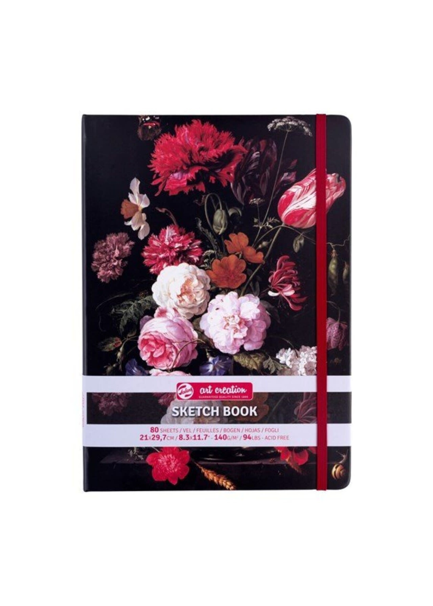 Talens Talens Art Creation Schetsboek Stilleven met bloemen in een glazen vaas | 21 x 29,7 cm, 140 g, 80 vellen