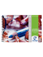 VAN GOGH Van Gogh Spiraalgebonden blok met teken- en schetspapier 40 vellen 160 g formaat 29,7 x 21 cm (A4)