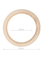 Opry Houten ringen buitenmaat 85 mm naturel