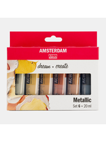 Talens Amsterdam Amsterdam Standard Series acrylverf metallic set | 6 × 20 ml 