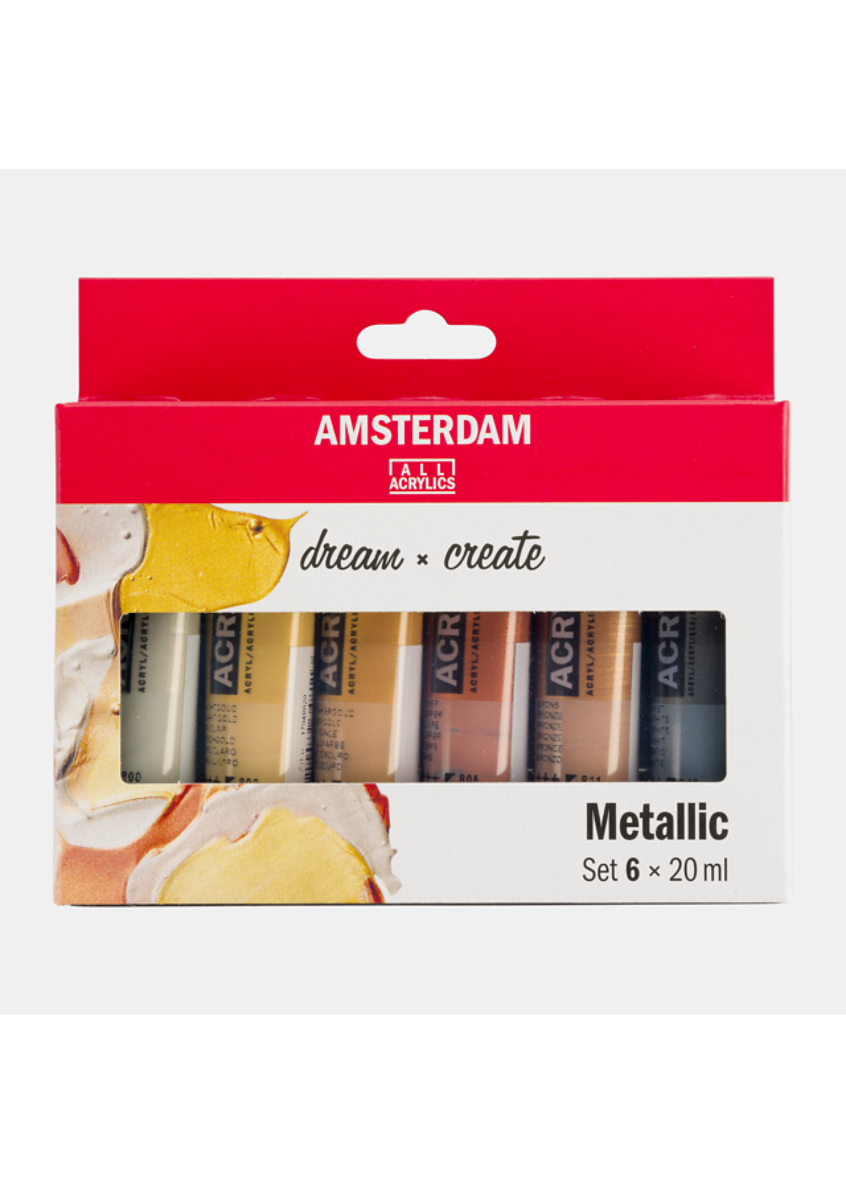 Talens Amsterdam Amsterdam Standard Series acrylverf metallic set | 6 × 20 ml 