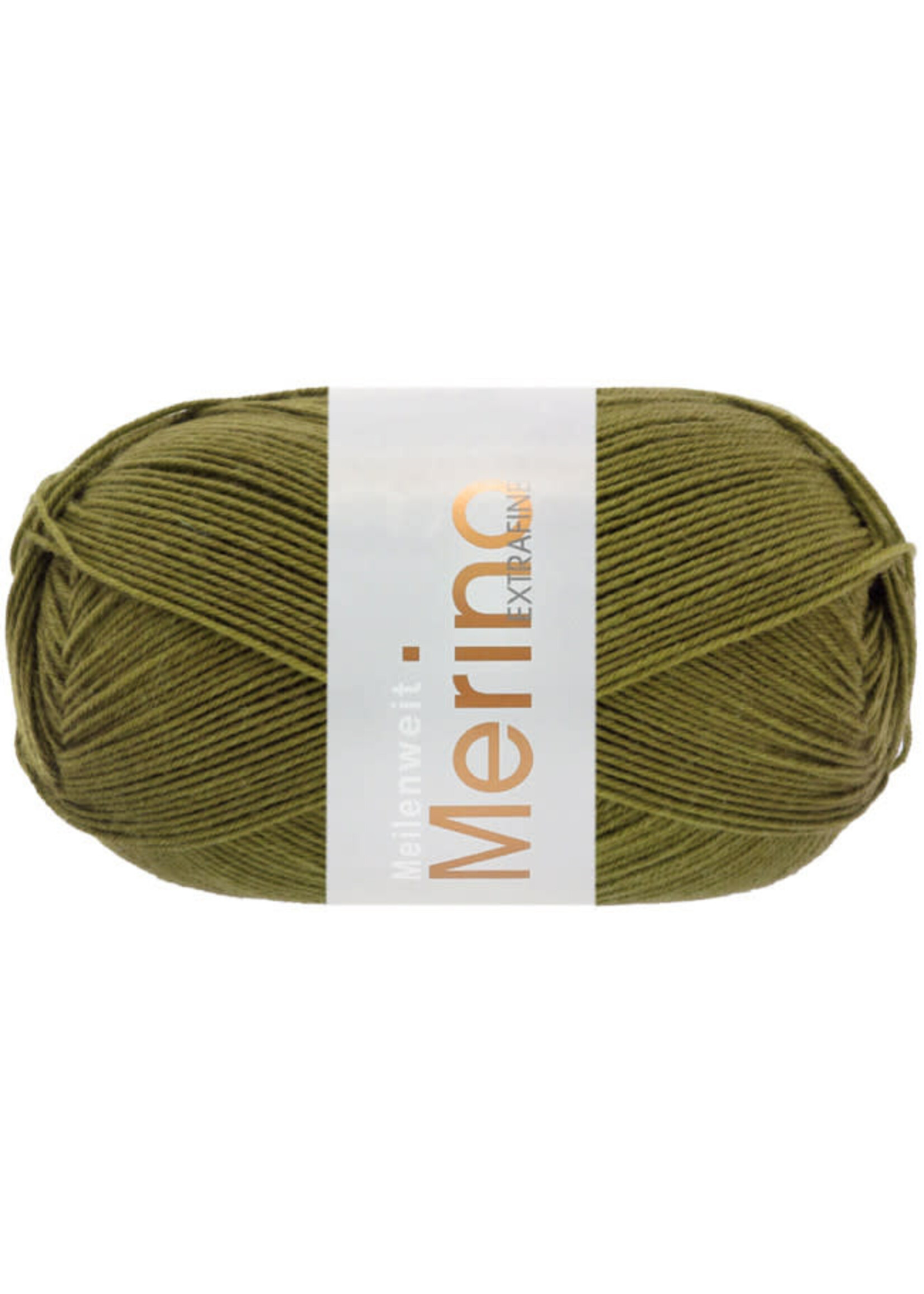 Lana Grossa Lana Grossa Meilenweit Merino Extra Fijn 100gr 2451 Olijfgroen
