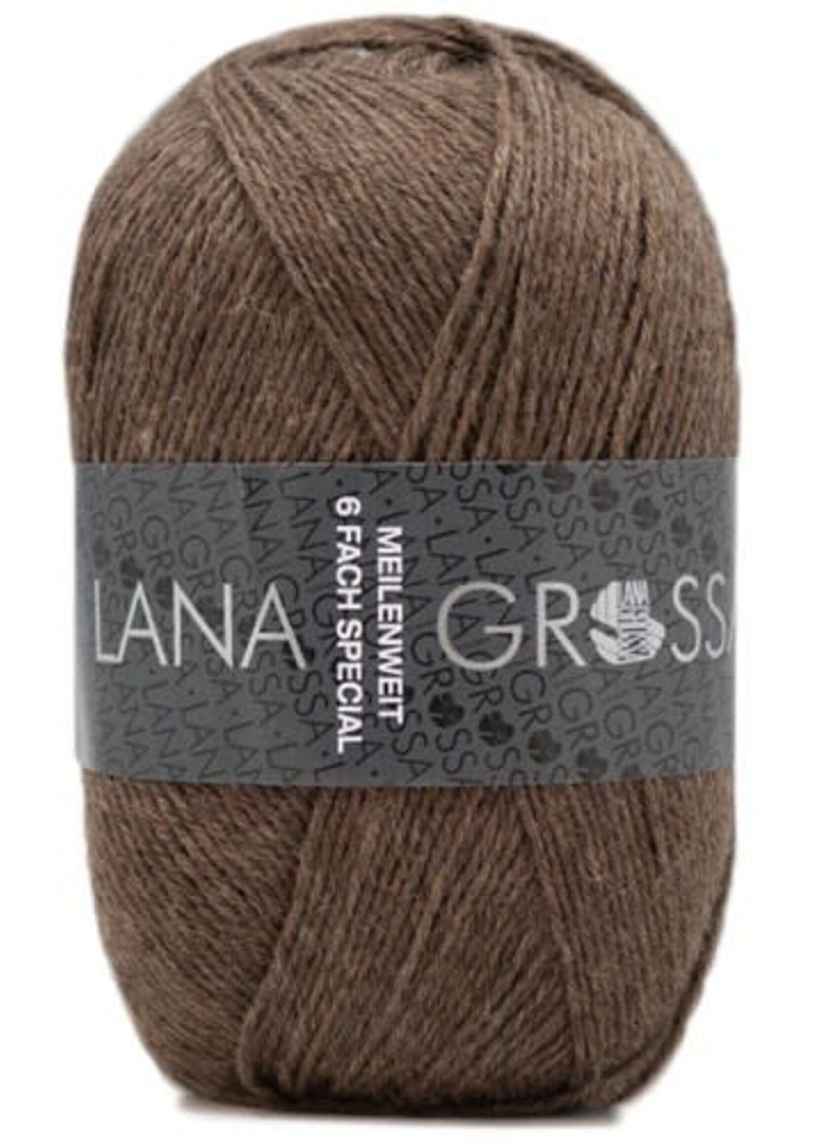 Lana Grossa Lana Grossa Meilenweit 150gr 6 draads 9103 Melange Bruin
