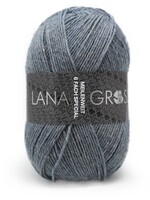 Lana Grossa Lana Grossa Meilenweit 150gr 6 draads 9226 Melange Grijsblauw