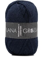 Lana Grossa Lana Grossa Meilenweit 150gr 6 draads 8963 Donkerblauw