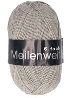 Lana Grossa Lana Grossa Meilenweit 150gr 6 draads 9244 Grijs Melange