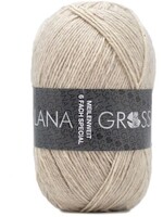 Lana Grossa Lana Grossa Meilenweit 150gr 6 draads 9228 Beige Melange