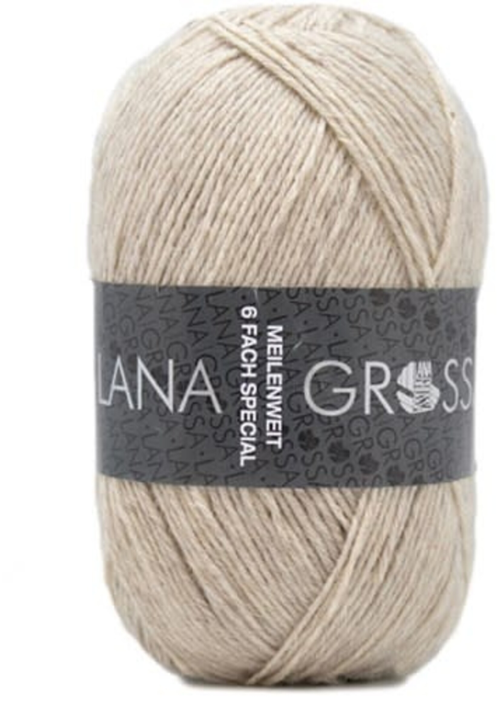 Lana Grossa Lana Grossa Meilenweit 150gr 6 draads 9228 Beige Melange