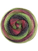 Lana Grossa Lana Grossa Gomitolo Versione 449 Fuchsia/Bordeaux/Donker Olijf/Meigroen/Antraciet/Bessen