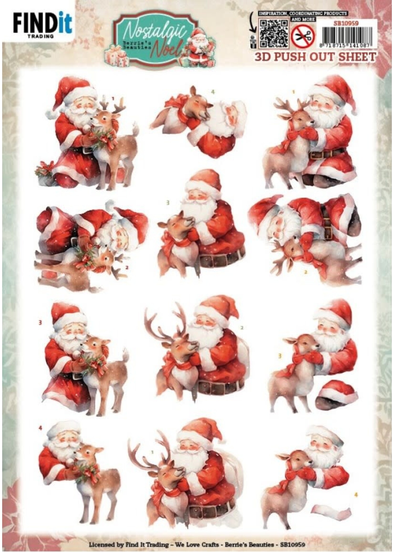 find it 3D Push Out - Berries Beauties -Nostalgic Noel - Nostalgic Deer