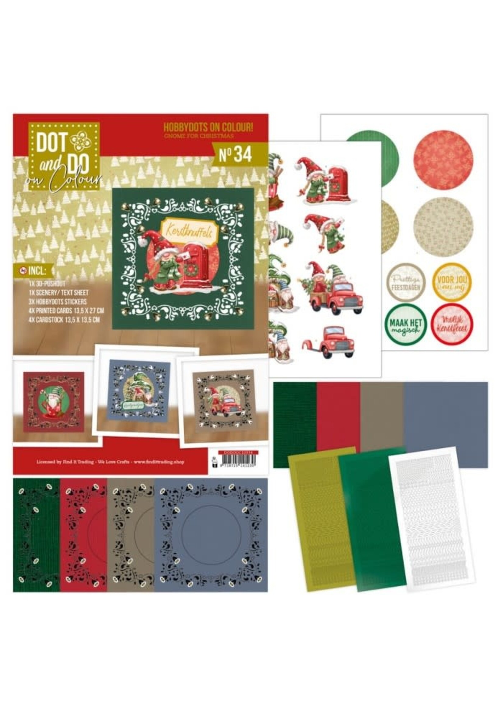 find it Hobbydots on Colour 34 - Gnome for Christmas