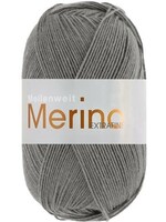 Lana Grossa Lana Grossa Meilenweit 100 Merino Extra Fine Uni 2452 Muisgrijs