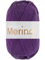 Lana Grossa Lana Grossa Meilenweit 100 Merino Extra Fine Uni 2455 Donkerpaars