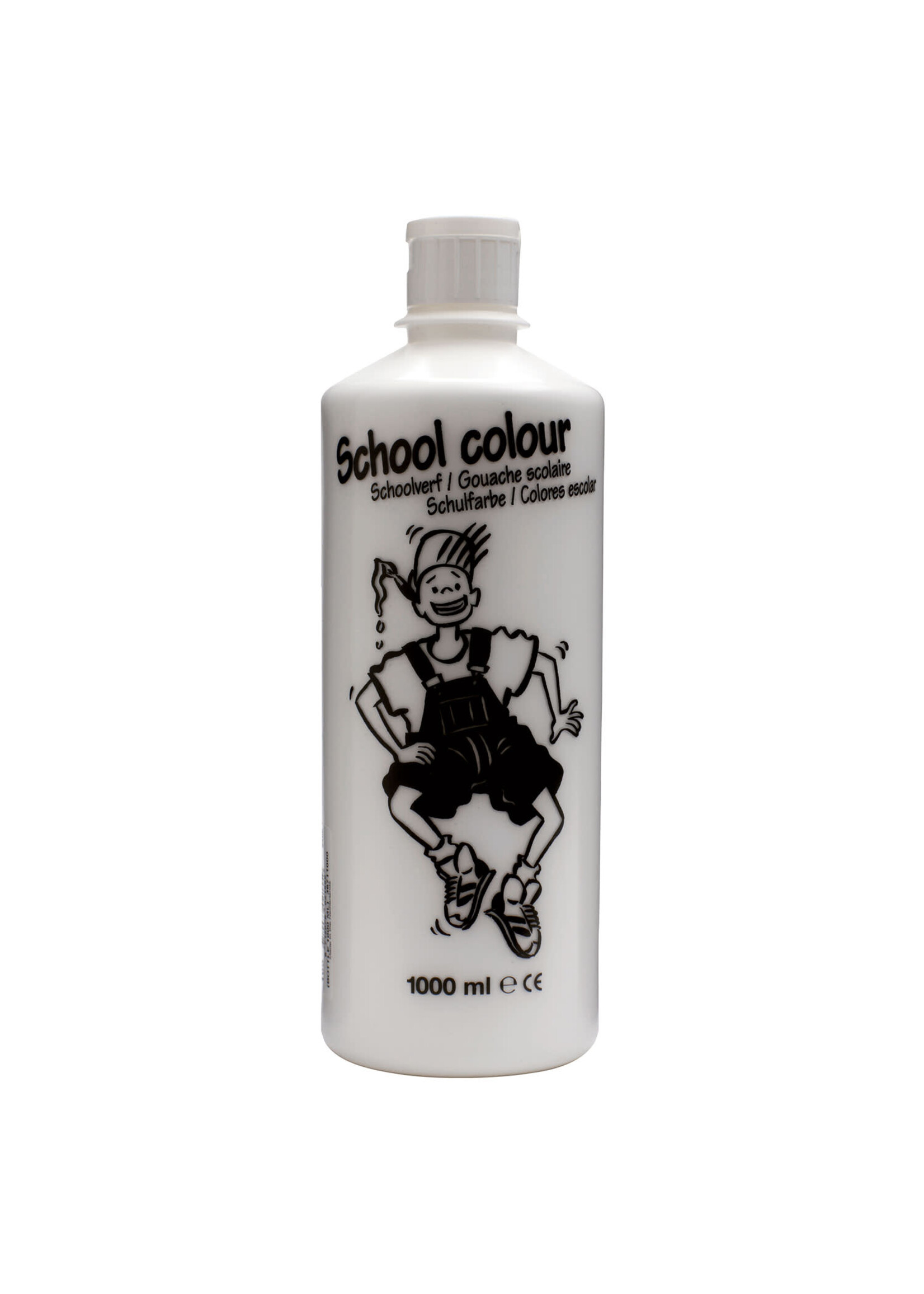 Talens Talens Schoolverf Fles 1000 ml Wit 100