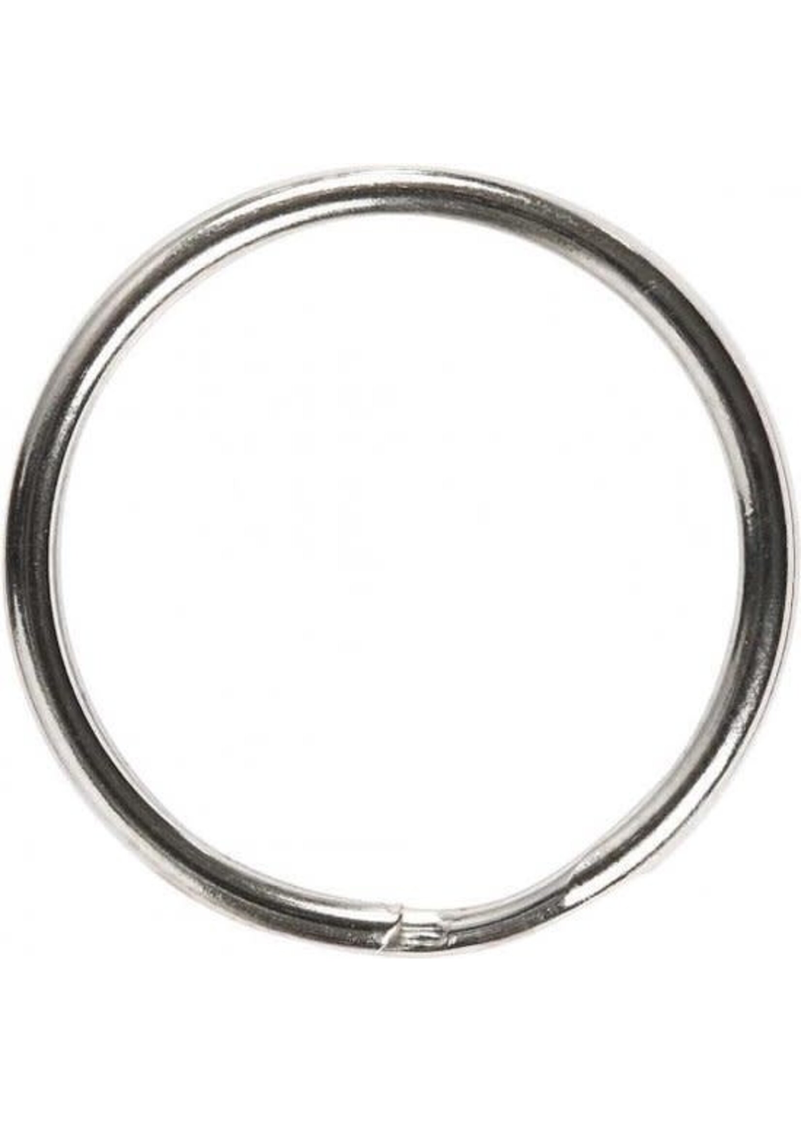 CChobby Sleutelhanger Ring 25 mm Zilver 8 stuks