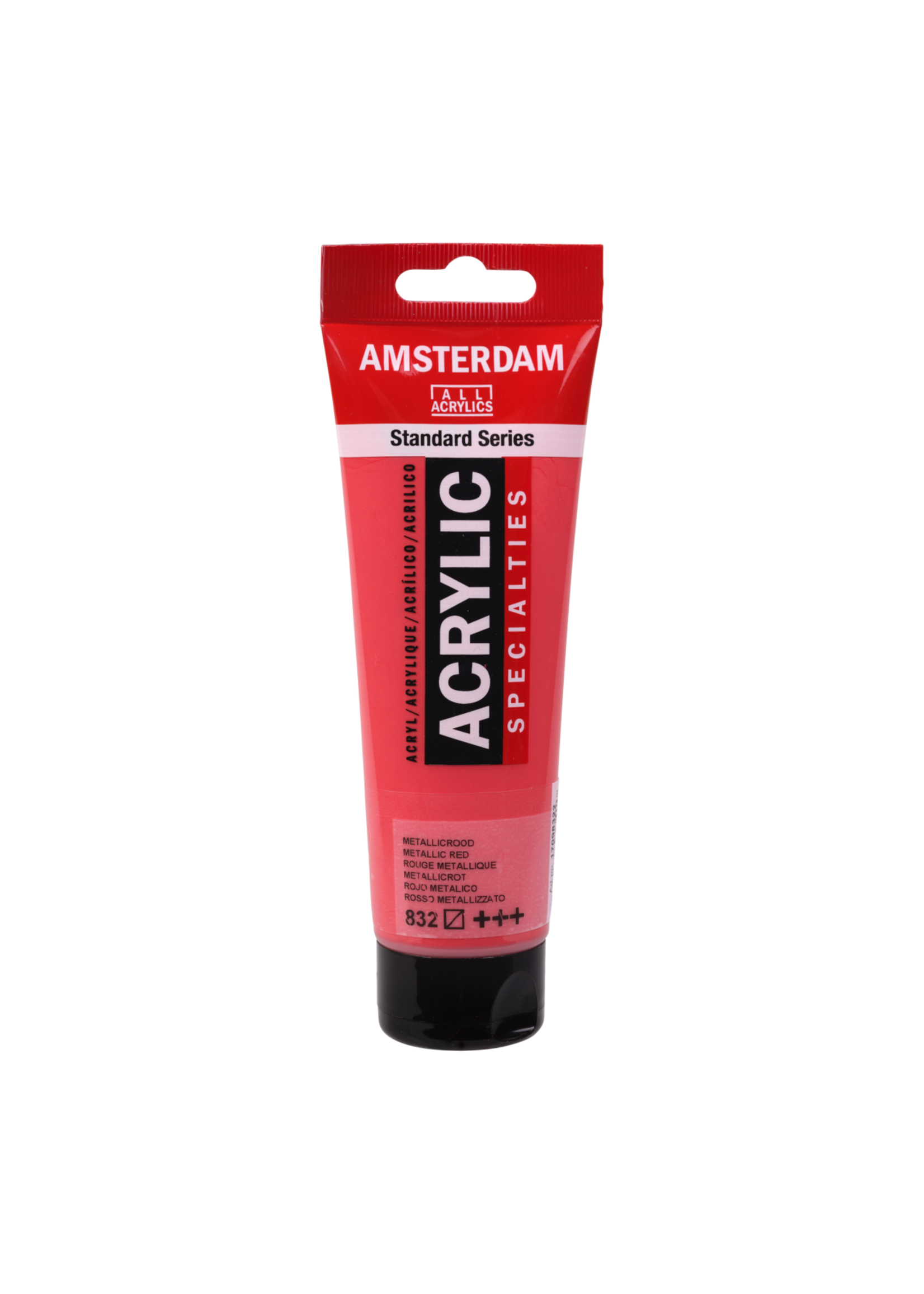 Talens Amsterdam Amsterdam Standard Series Acrylverf Tube 120 ml Metallicrood 832