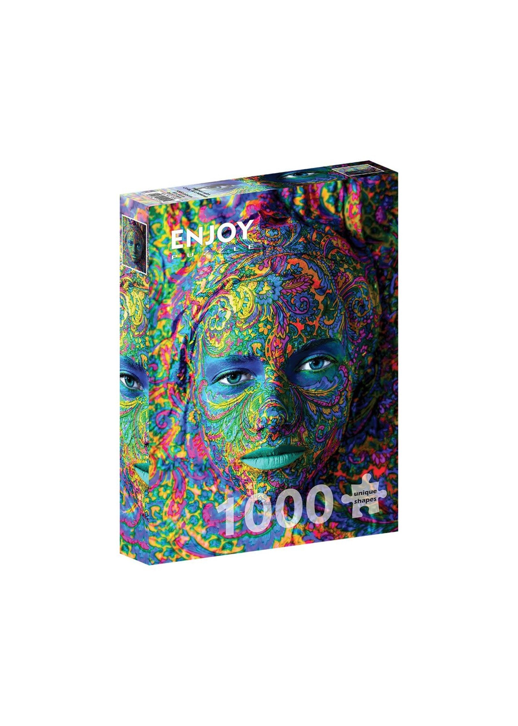 Enjoy Puzzle Enjoy Woman with Color Art Makeup (1000)