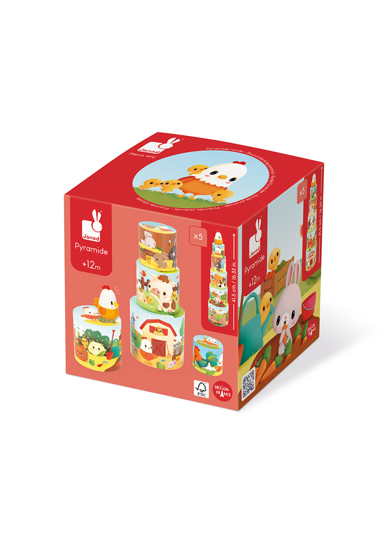 Janod Janod Boerderij – Stapeltoren Kip