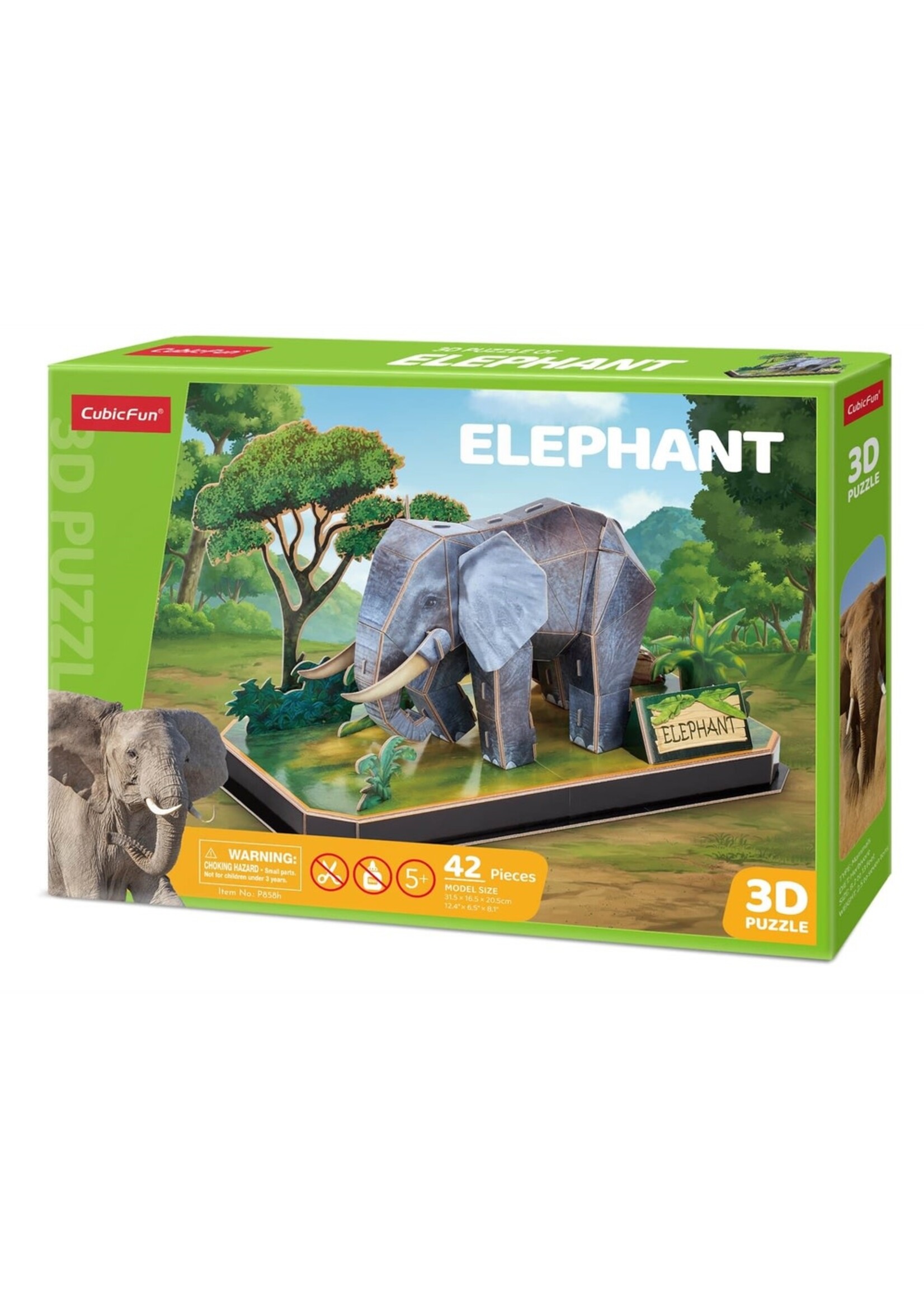 Cubic Fun Cubic Fun 3d Puzzel Olifant