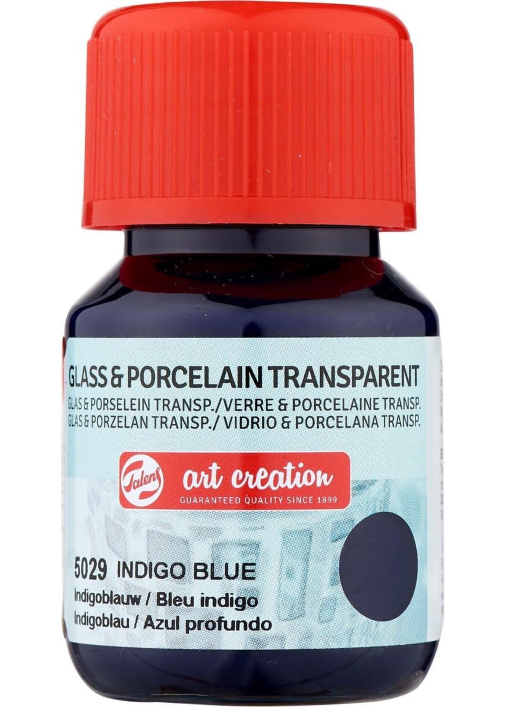 Talens Talens Art Creation Glass & Porcelain Transparant Fles 30 ml Indigoblauw 5029