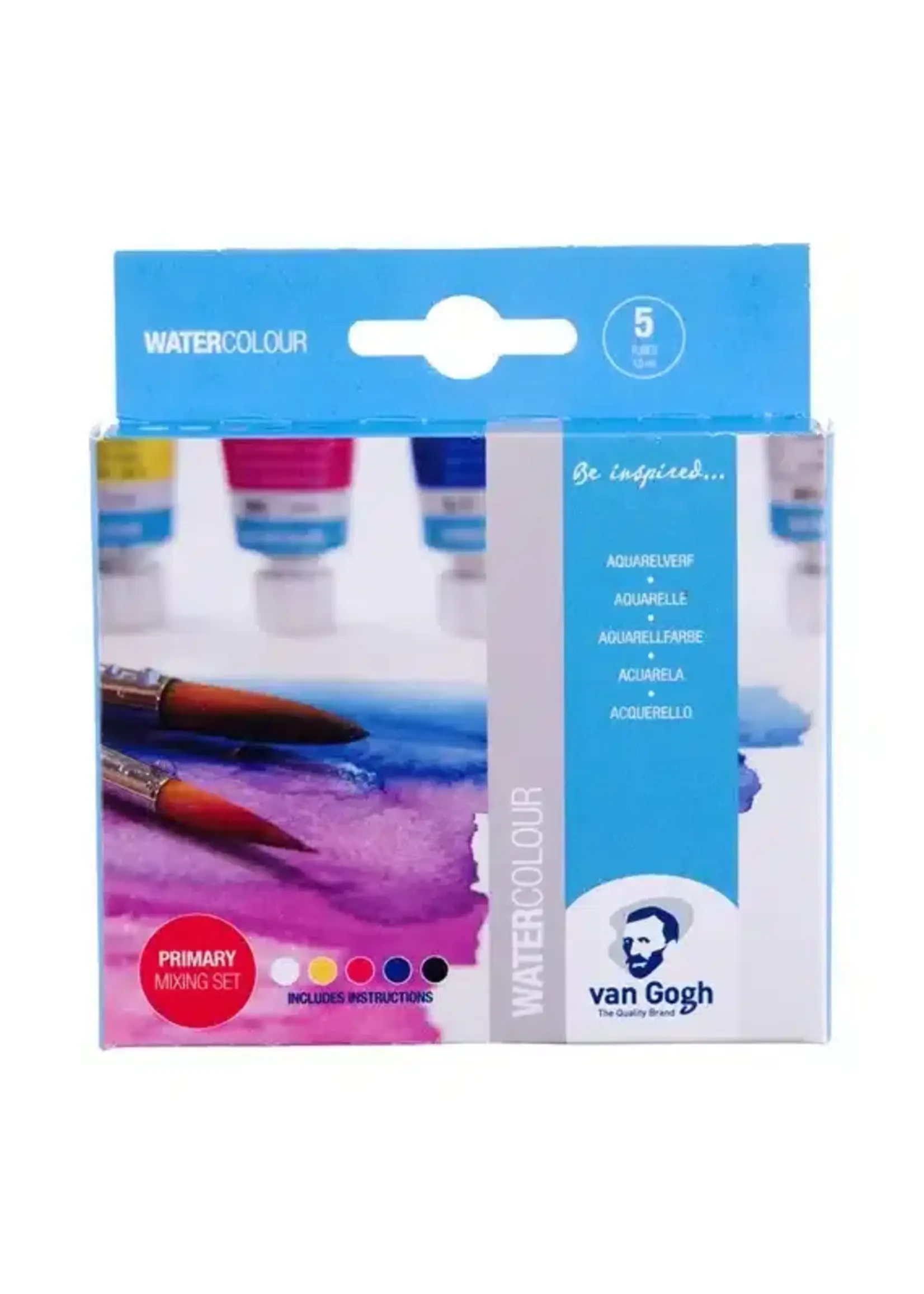 VAN GOGH Van Gogh Aquarelverf primaire mengset | 5 x 10 ml tubes