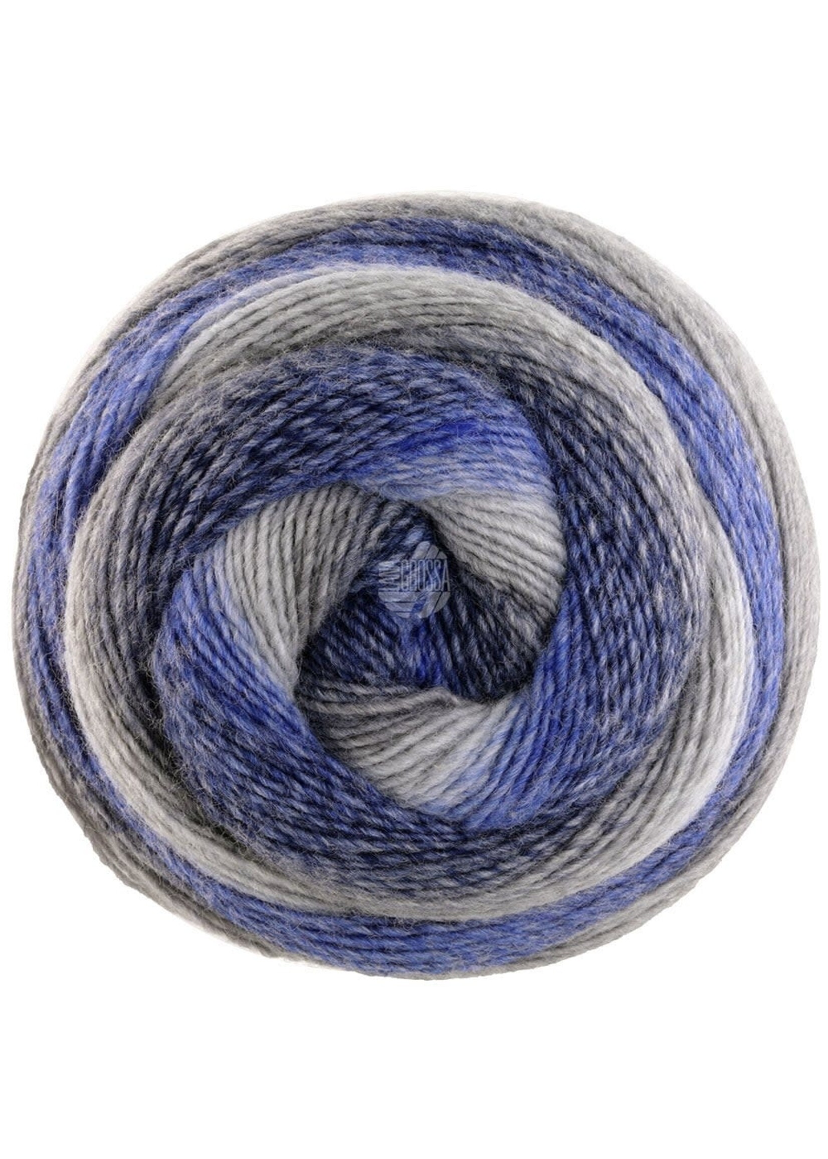 Lana Grossa Lana Grossa Gomitolo Versione 455 grijs/blauw