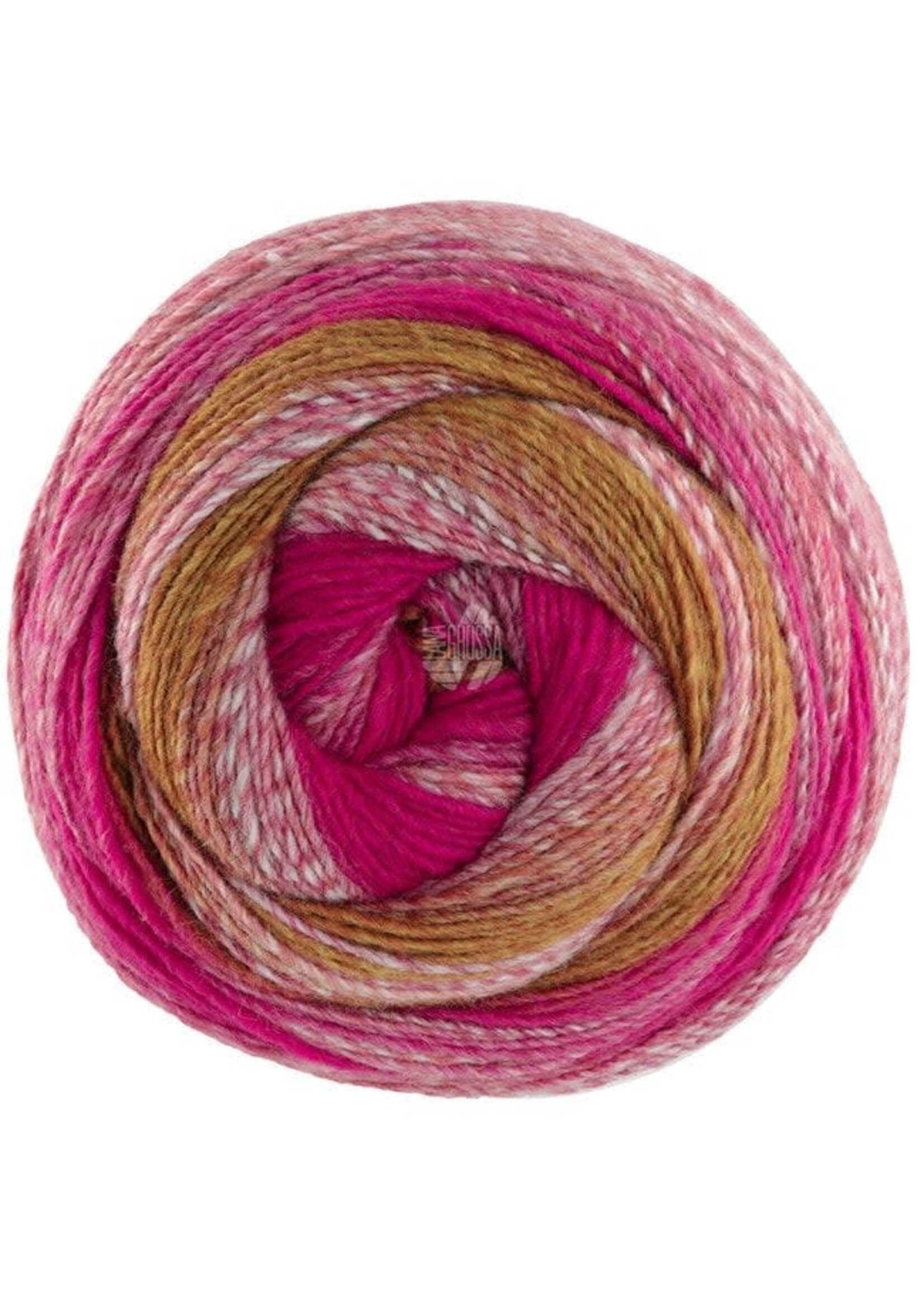 Lana Grossa Lana Grossa Gomitolo Versione 2025 Rood/Grijs/grijsbruin/ Oker