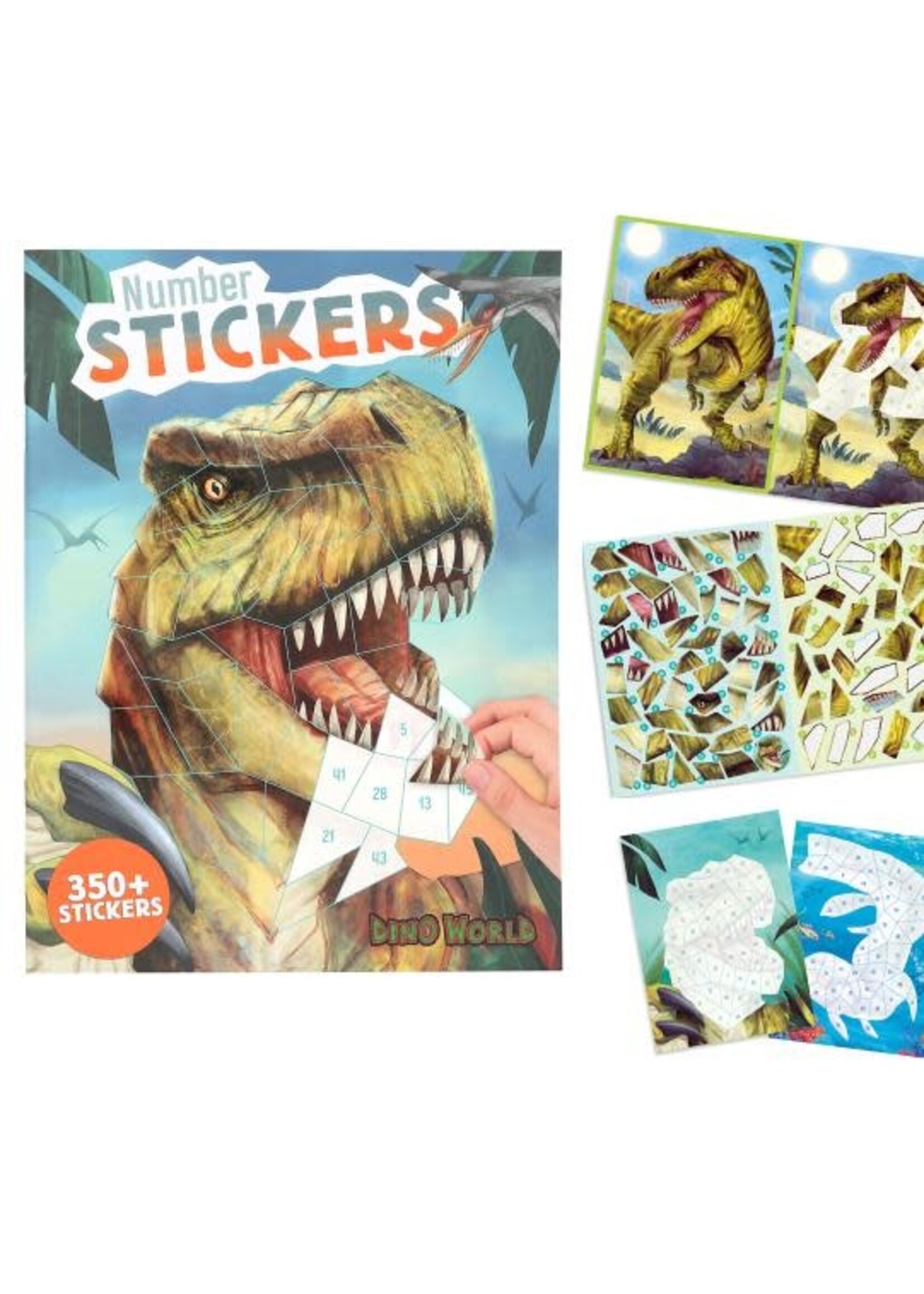 Dino World Dino World nummer stickers