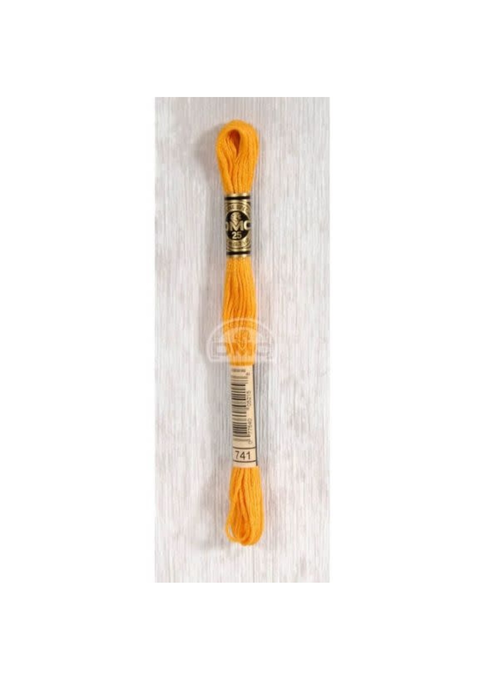 DMC DMC Mouliné splijtzijde 12x8m - 0741 oranje