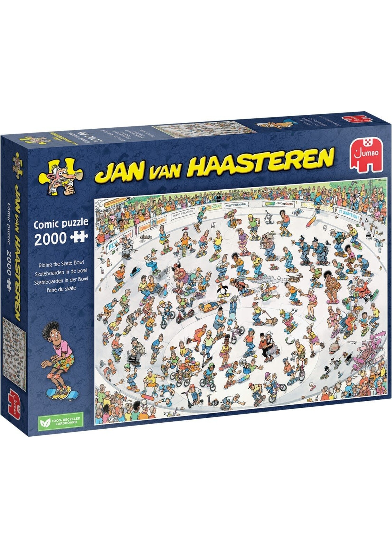 Jumbo Jan van Haasteren Puzzel Skateboarden in de Bowl (2000 stukjes)