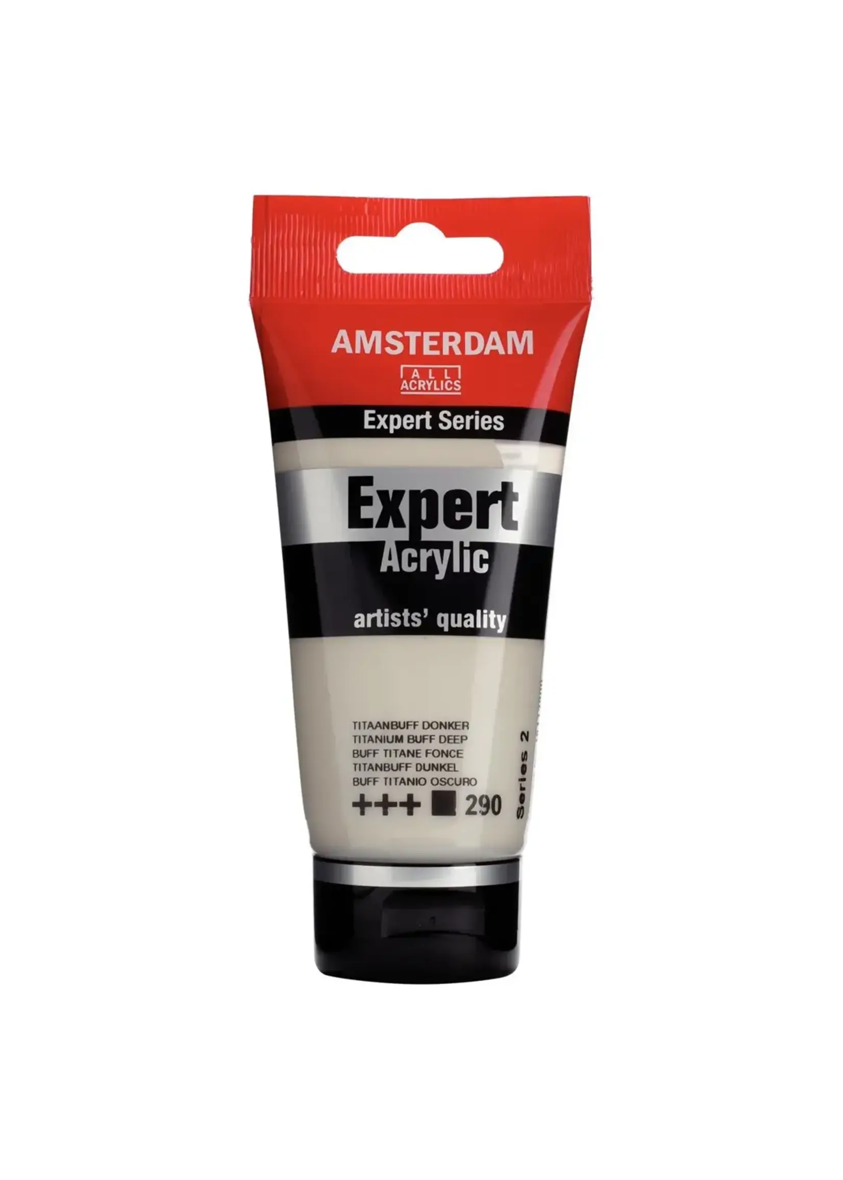 Talens Amsterdam Amsterdam Expert Series Acrylverf Tube 75 ml Titaanbuff Donker 290