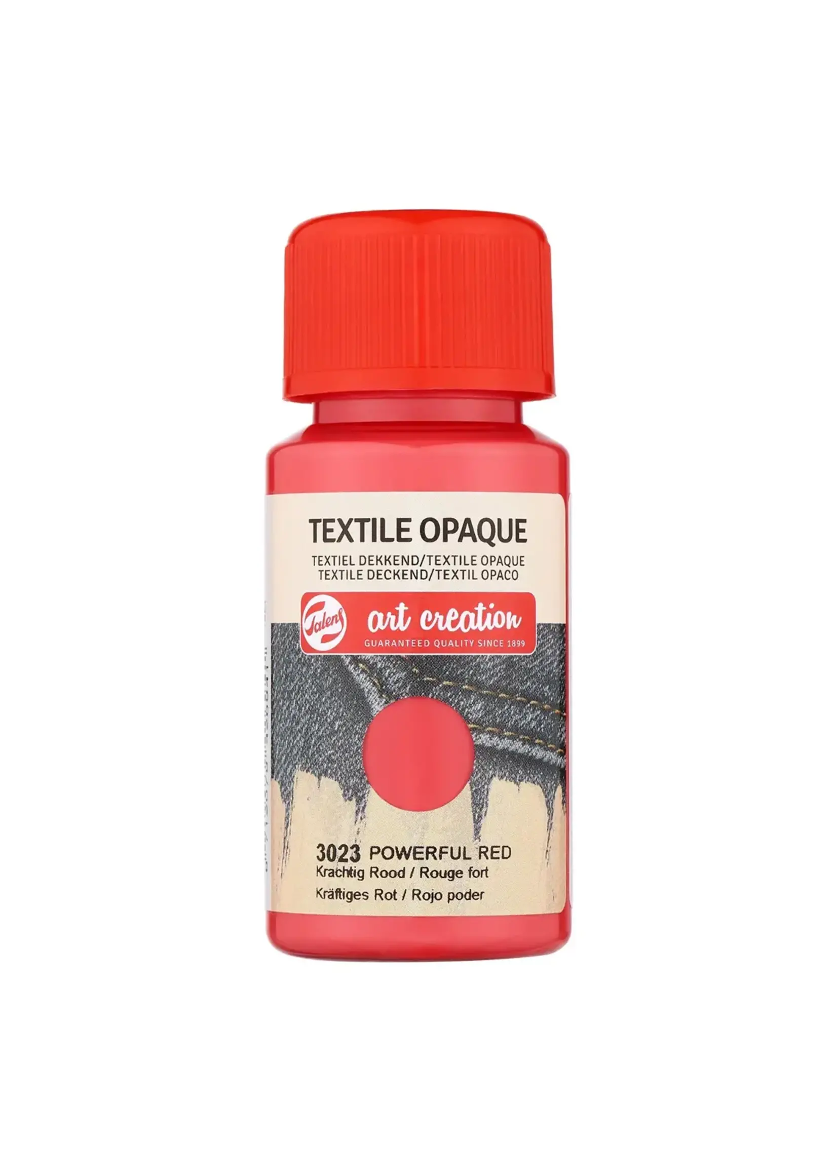 Talens Talens Art Creation Textiel dekkend Fles 50 ml Krachtig Rood 3023