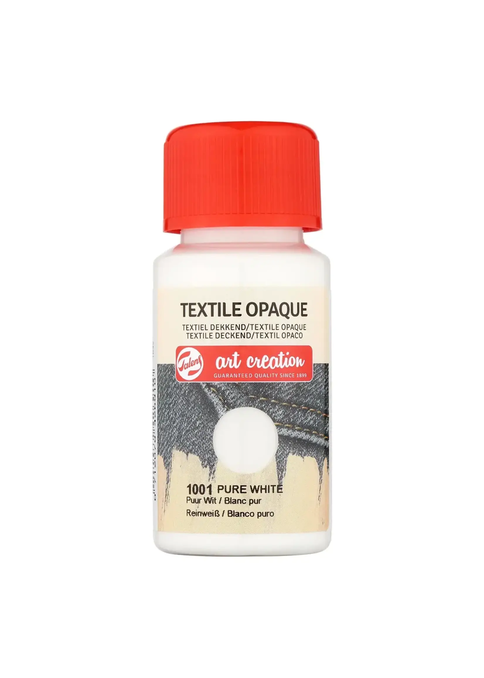 Talens Talens Art Creation Textiel dekkend Fles 50 ml Puurwit 1001