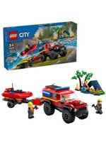 Lego LEGO 60412 City Fire 4x4 Brandweerauto Met Boot