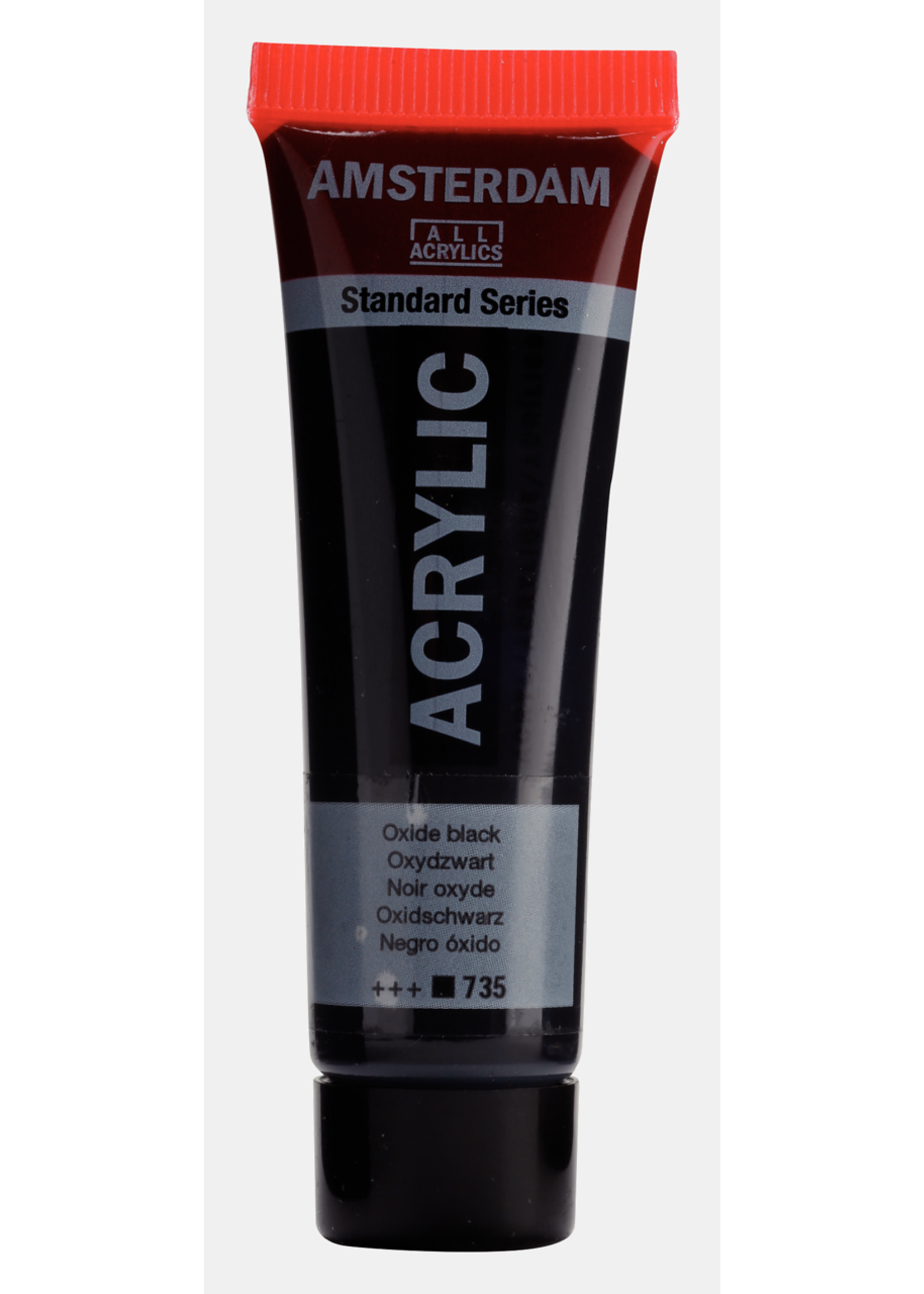 Talens Amsterdam Amsterdam Standard Series Acrylverf Tube 20 ml Oxydzwart 735