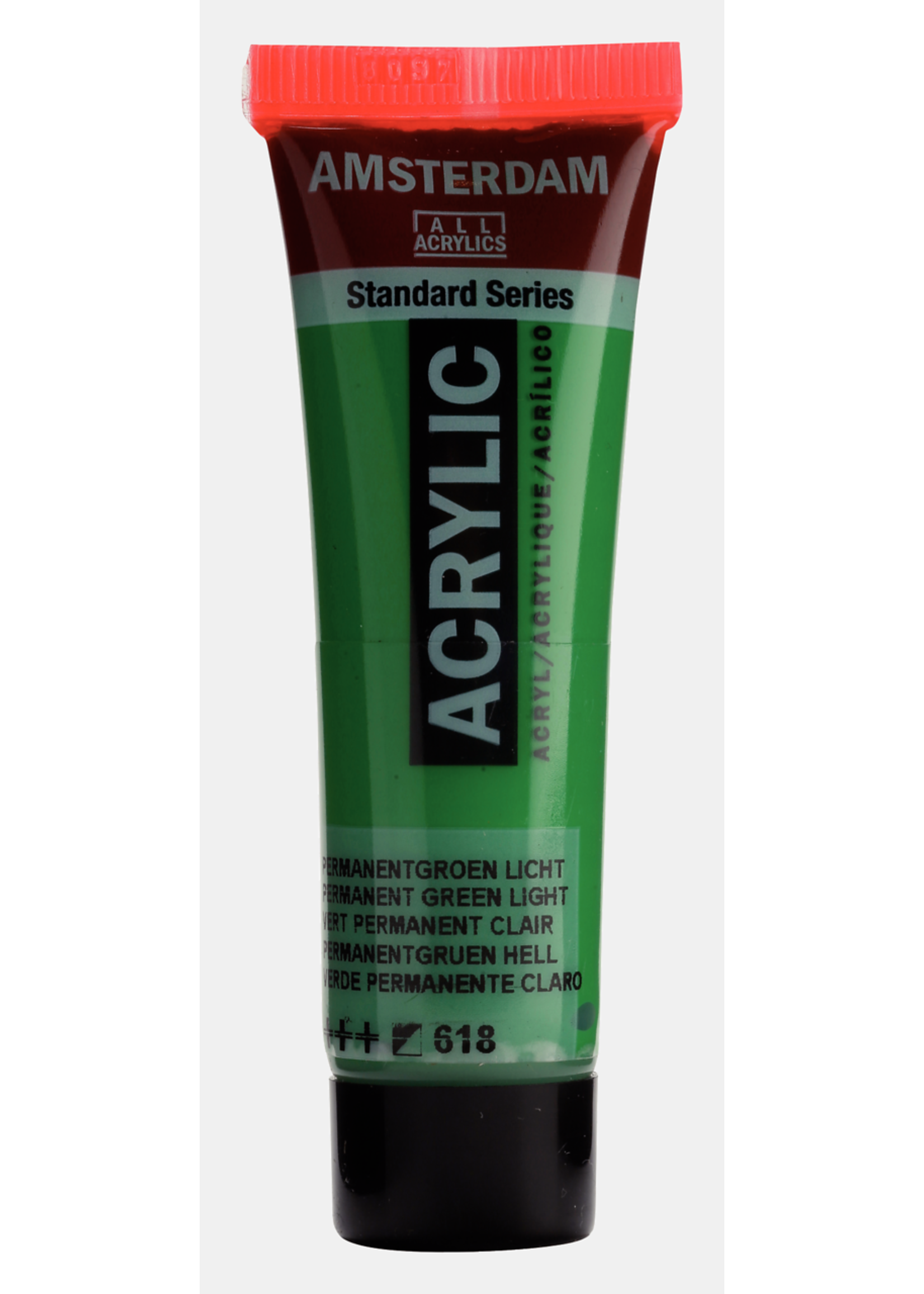 Talens Amsterdam Amsterdam Standard Series Acrylverf Tube 20 ml Permanentgroen Licht 618