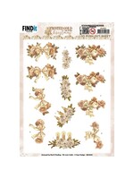find it 3D Push-Out - Amy Design - Frosted gold Christmas - Christmas piece