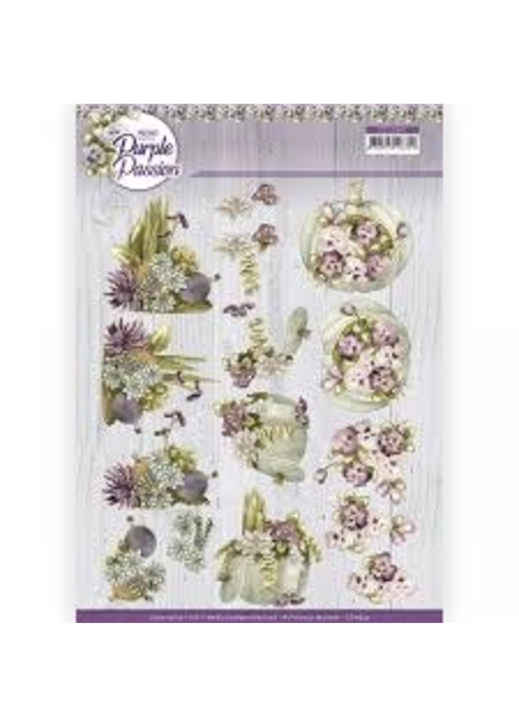 Precious Marieke 3D Cutting Sheet - Precious Marieke - Purple Passion - Pumpkin Passion