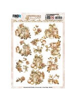 find it 3D Push-Out - Amy Design - Frosted gold Christmas -  Presents