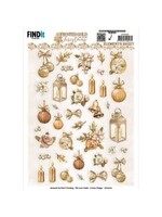 find it Cutting sheet - Amy Design - Frosted gold Christmas - small elements